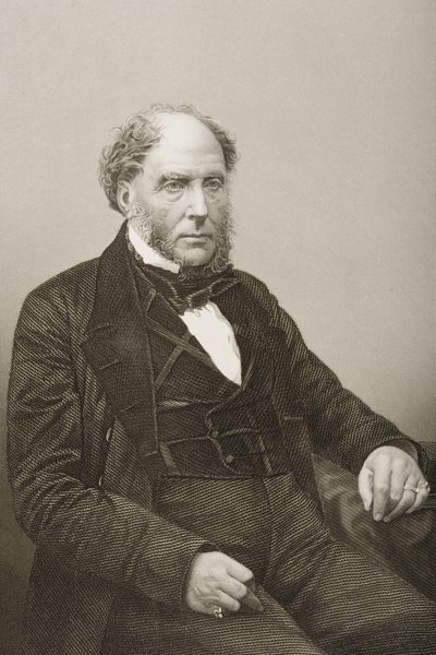 Sir Archibald Alison (1792-1867) grabado por D.J. Pound de una fotografía, de 