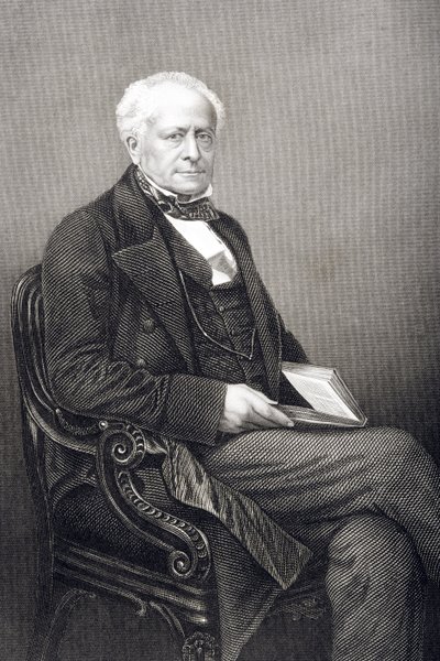 Sir Fitzroy Kelly (1796-1880) grabado por D.J. Pound de una fotografía, de 
