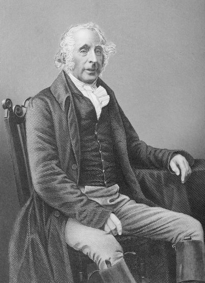 Sir Tatton Sykes (1772-1863) grabado por D.J. Pound de una fotografía, de 
