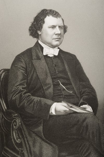 William Morley Punshon (1824-81) grabado por D.J. Pound de una fotografía, de 