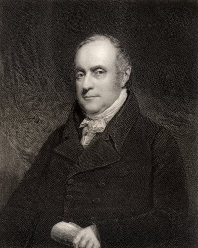 Sir Benjamin Hobhouse, 1er Baronet, grabado por John Cochran, de 