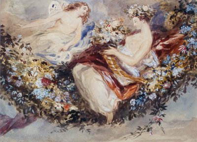 Flora y Céfiro de John James Chalon