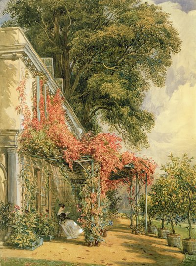 Fachada del jardín de la casa del Sr. Robert Vernon en Twickenham de John James Chalon