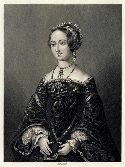Margarita de Navarra, Reina Consorte de Enrique II de Navarra, 1864 de John James Hinchcliff