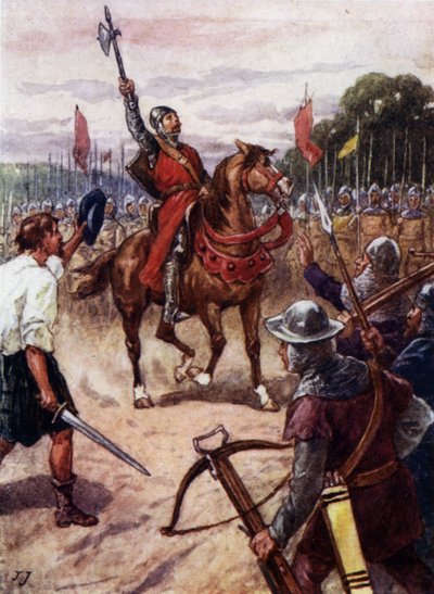 William Wallace en la batalla de Falkirk, Escocia de John Jellicoe