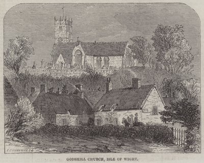 Iglesia de Godshill, Isla de Wight de John Jessop Hardwick