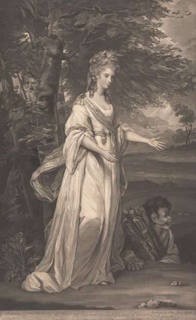 La Honorable Sra. Tollemache en el personaje de Miranda de John Jones