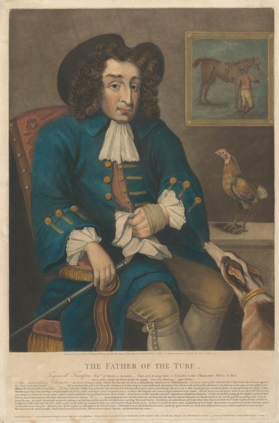 El padre del turf. Tregonwell Frampton, Esquire de Moreton en Dorsetshire - Cuidador de caballos de carreras en Newmarket, a sus Majestades Guillermo III, Reina Ana, Jorge I y Jorge II. ... de John Jones
