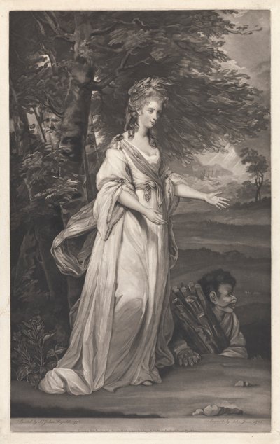 La Honorable Sra. Tollemache, en el personaje de Miranda de John Jones
