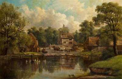 Granja en Wood Lane, Handsworth, 1850-1908 de John Joseph Hughes