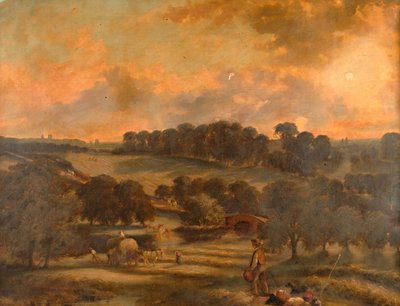 Tiempo de heno, Hamstead Mill, Handsworth, Staffordshire de John Joseph Hughes
