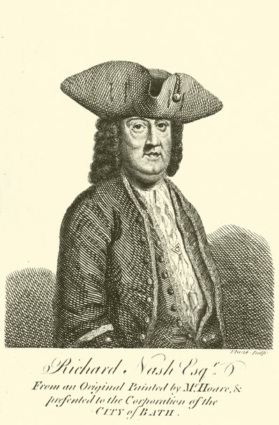Richard Nash, conocido como Beau Nash, dandi galés, jugador y Maestro de Ceremonias en Bath de John June