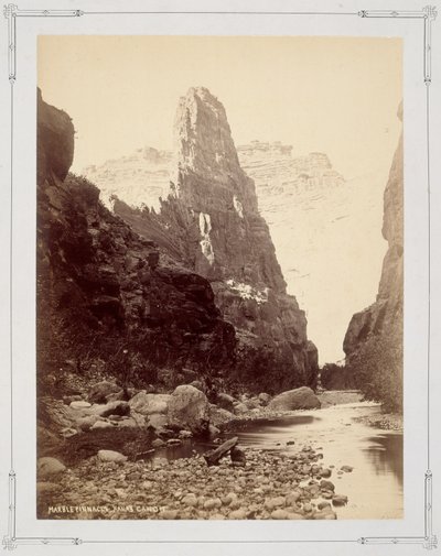 Pináculo de mármol, cañón de Kanab de John K. Hillers