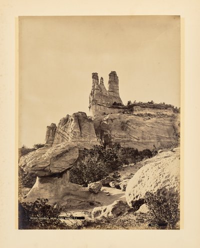 Iglesia navajo cerca de Fort Wingate de John K. Hillers
