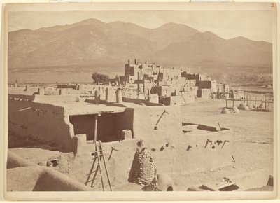 Norte de Taos Pueblo, Nuevo México de John K. Hillers