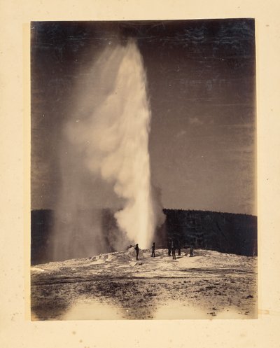 Old Faithful en erupción de John K. Hillers