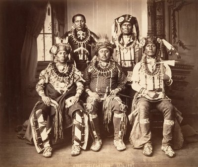 Delegación Otoe-Missouria, 1881 de John K. Hillers.