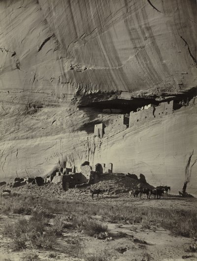 Ruinas de viviendas rupestres, Cañon de Chelly, Arizona de John K. Hillers