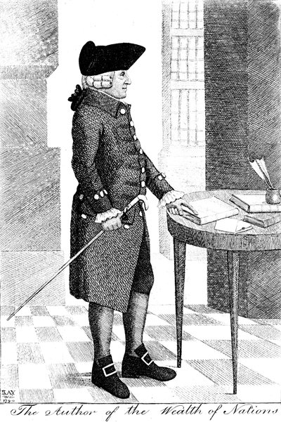 Adam Smith 1723-1790, filósofo y economista escocés, 1790 de John Kay