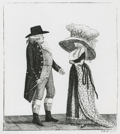 El Capitán Dalrymple y Penélope Macdonald, 1787 de John Kay