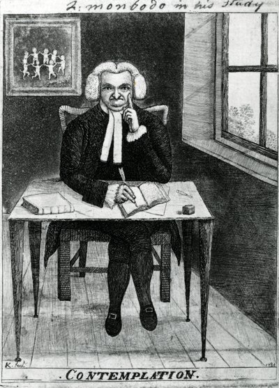 Contemplación - Lord Monboddo en su estudio, 1784 de John Kay