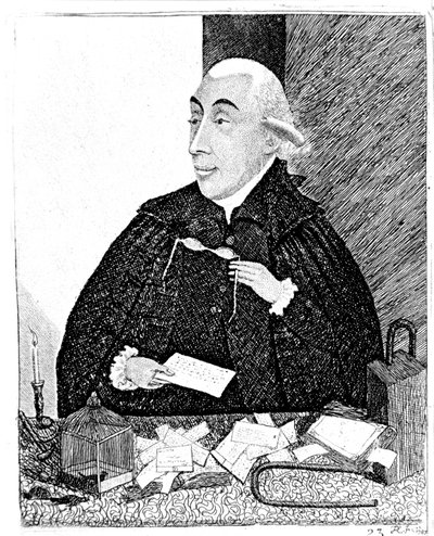 Joseph Black, químico escocés, 1787 de John Kay