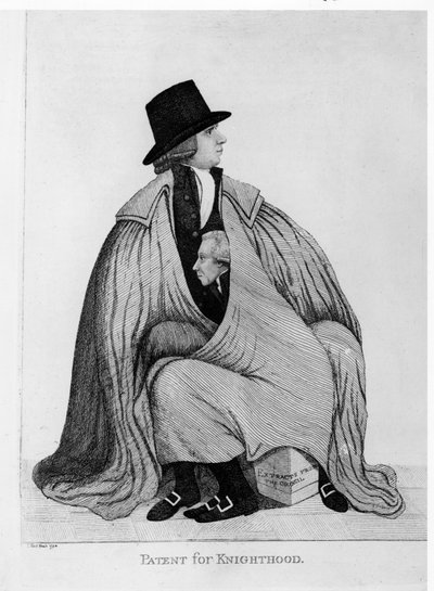 Patente de caballería: Henry Dundas y Sir James Stirling, 1792 de John Kay
