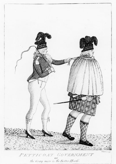 Gobierno de enaguas, o la yegua gris es el mejor caballo, 1795 de John Kay