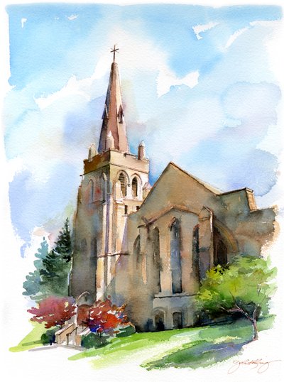 Iglesia con campanario de John Keeling