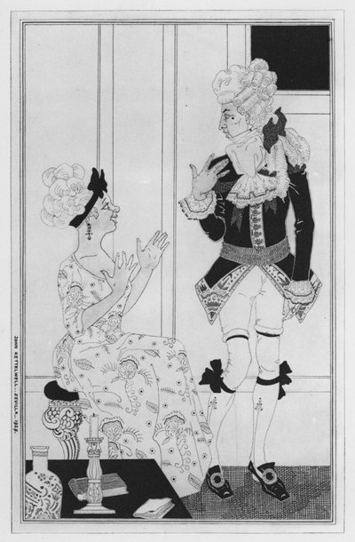 Ilustración de Amor por Amor de William Congreve de John Kettelwell