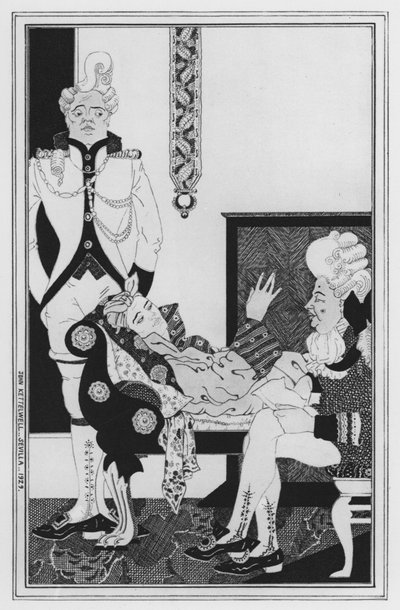 Ilustración para Amor por Amor de William Congreve (litografía) de John Kettelwell