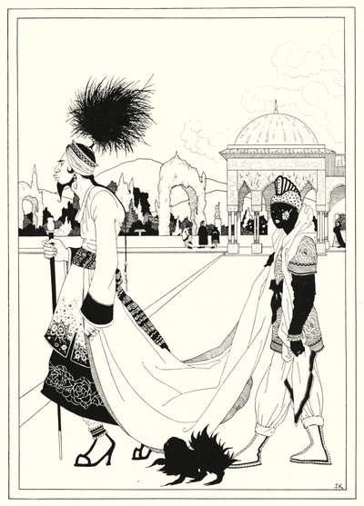 Ilustración para La Historia de Aladino y la Lámpara Maravillosa (litografía) de John Kettelwell