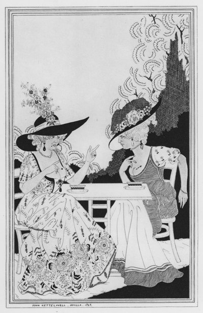 Ilustración de El Camino del Mundo de William Congreve de John Kettelwell