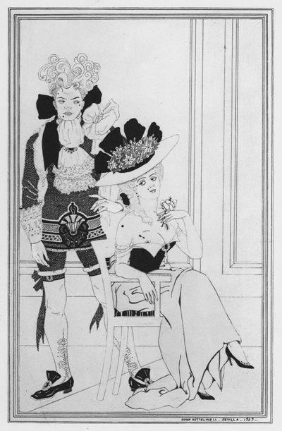 Ilustración para El Camino del Mundo de William Congreve de John Kettelwell