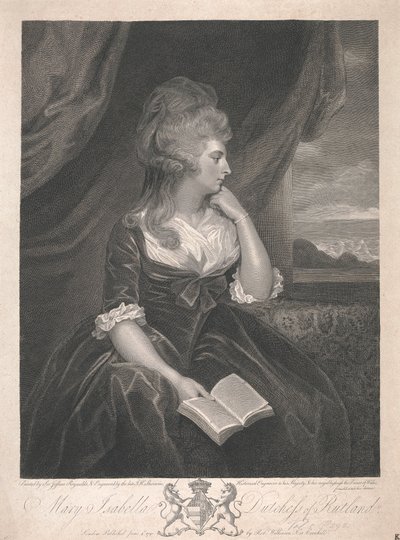Mary Isabella Manners (de soltera Somerset), duquesa de Rutland de John Keyse Sherwin