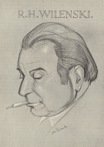 R H Wilenski, crítico de arte y escritor inglés de John L. Pemberton