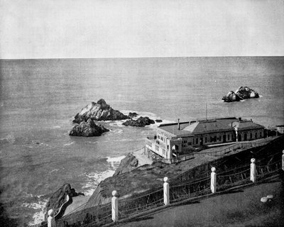 Cliff House y Seal Rocks, Golden Gate, California, EE.UU., 1893 de John L. Stoddard