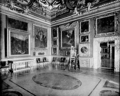 Sala de Saturno, Palacio Pitti, Florencia, Italia, 1893 de John L. Stoddard