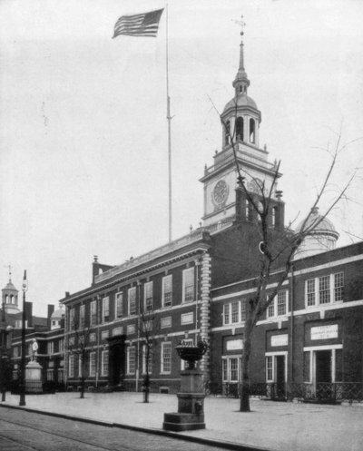 Independence Hall, Filadelfia, EE.UU., finales del siglo XIX de John L. Stoddard