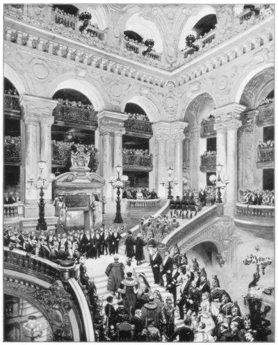 Interior de la Gran Ópera, París, finales del siglo XIX de John L. Stoddard