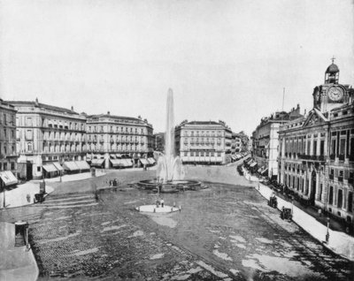 Puerta del Sol, Madrid, España, finales del siglo XIX de John L. Stoddard