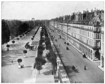 Rue de Rivoli, París, finales del siglo XIX de John L. Stoddard