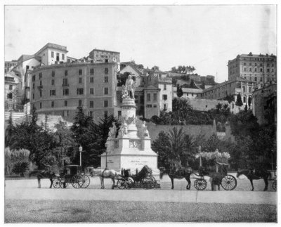 Estatua de Colón, Génova, Italia, finales del siglo XIX de John L. Stoddard