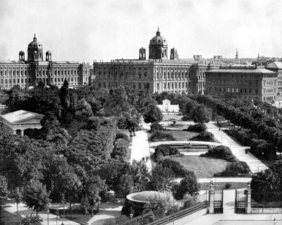 Volksgarten y Theseum, Viena, Austria, 1893 de John L. Stoddard