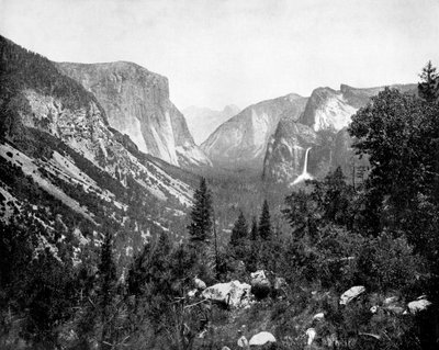 Valle de Yosemite desde Artists Point, California, EE.UU., 1893 de John L. Stoddard