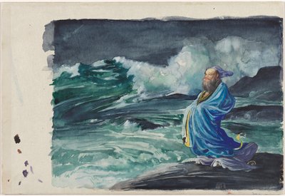 Un Rishi provocando una tormenta de John La Farge