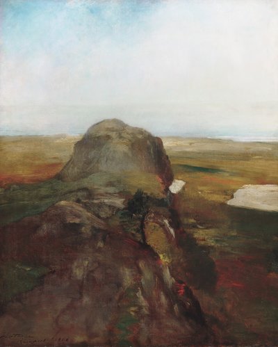 Estudio de otoño, vista sobre Hanging Rock, Newport, R.I., 1868 de John La Farge