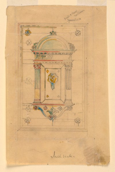 Diseño para un Nicho de Pared de John La Farge