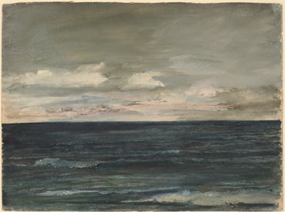 Estudio de lección en la costa de Jersey de John La Farge
