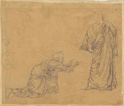 Estudio para "Cristo apareciendo a María" de John La Farge